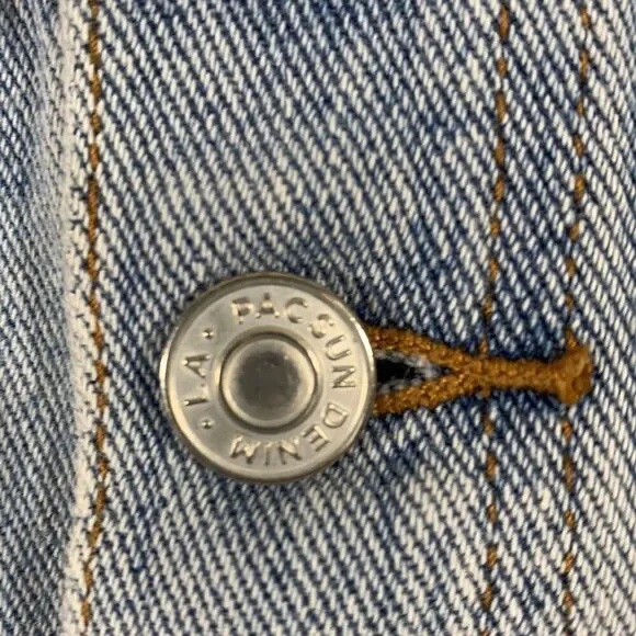 PACSUN Women’s Button Down Denim Mini Jean Skirt Blue Size 27 - Picture 6 of 11